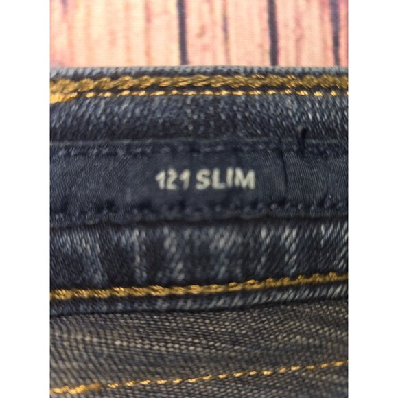 Lucky Brand 121 Slim Fit Mens Jeans 38x32 Medium Wash Jeans - Picture 5 of 9